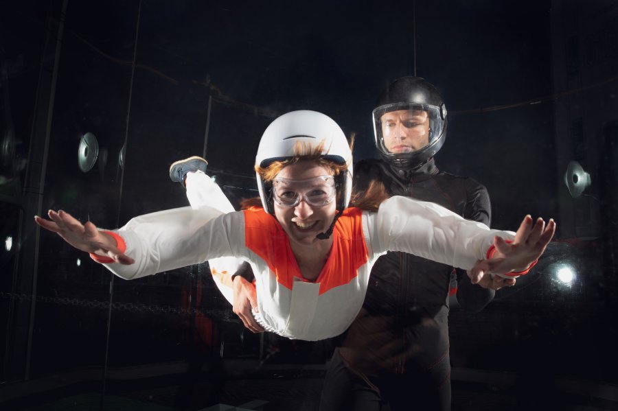 Indoor skydiving experience gift for Valentine's Day