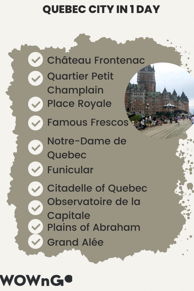 Quebec City for First Timers checklist