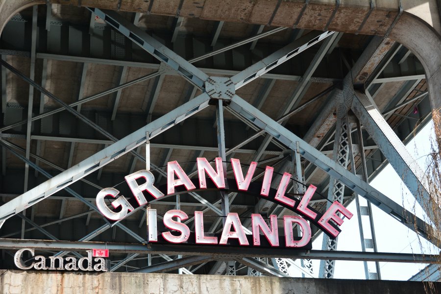 Welcome Sign at Granville Island